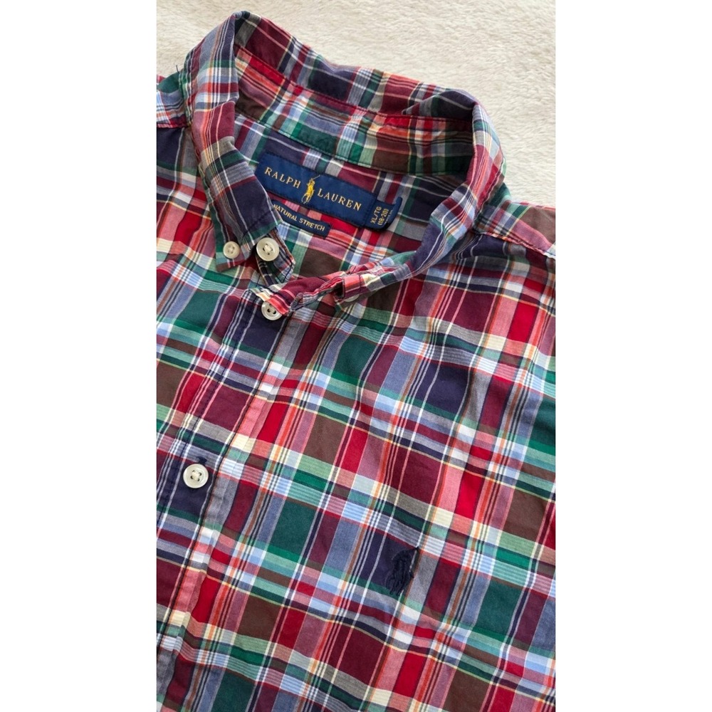 RALPH LAUREN YOUTH BOYS MULTICOLOR SHORT SLEEVE BUTTONDOWN SIZE XL (18-20)